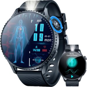 Opiniones Smartwatch Hombre con ECG (2026): ¿El reloj inteligente definitivo con linterna?